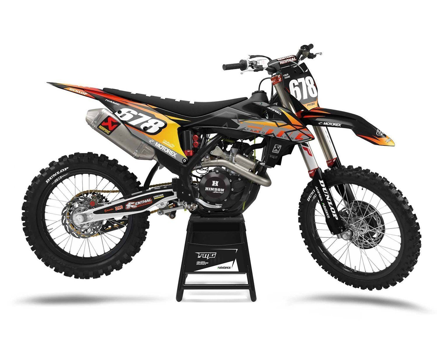 Factory Black Fits KTM Graphics