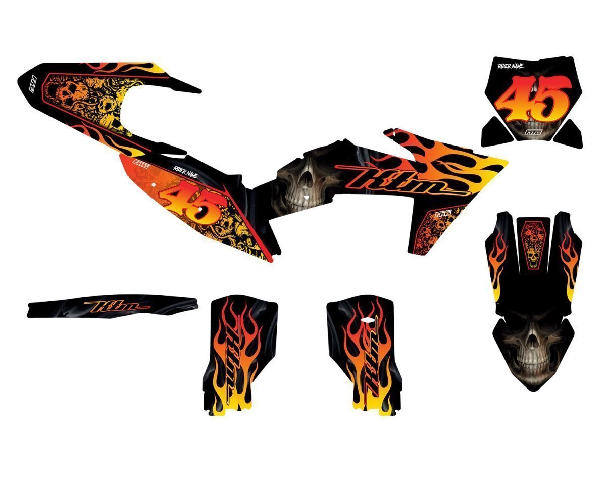 Fits KTM SX / SXF Thunder Graphics Kit