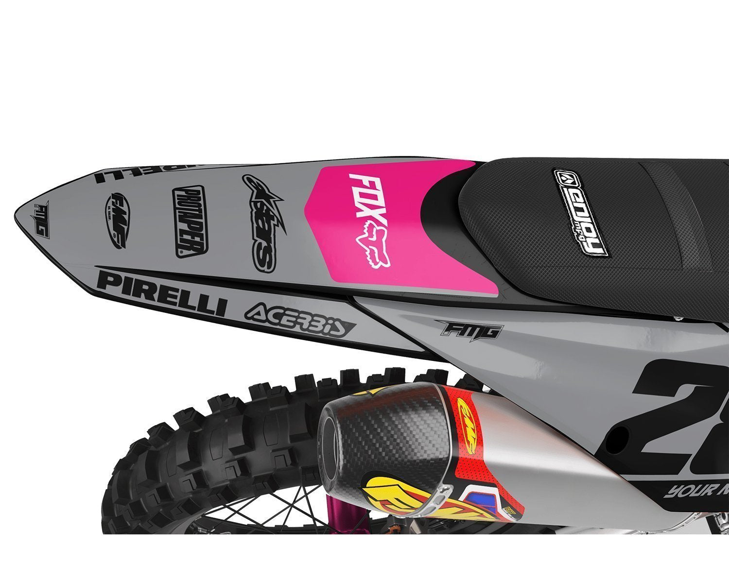 Fits KTM SX / SXF Volta Pink Graphics Kit