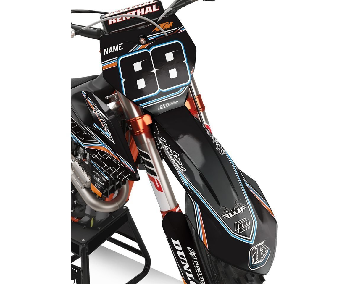 Fits KTM Black Zimmer Graphics Kit