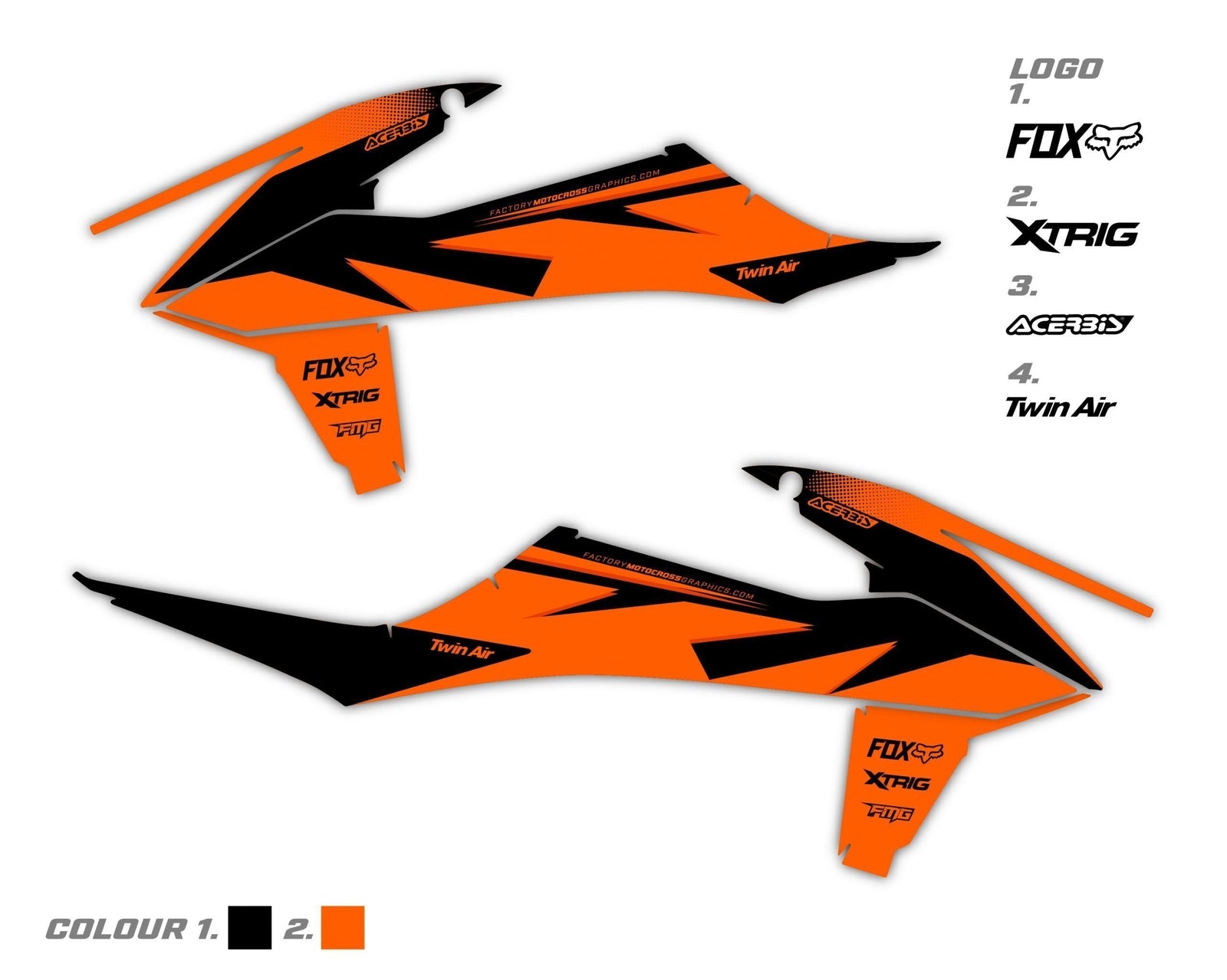 Fits KTM Rad Shroud Graphics