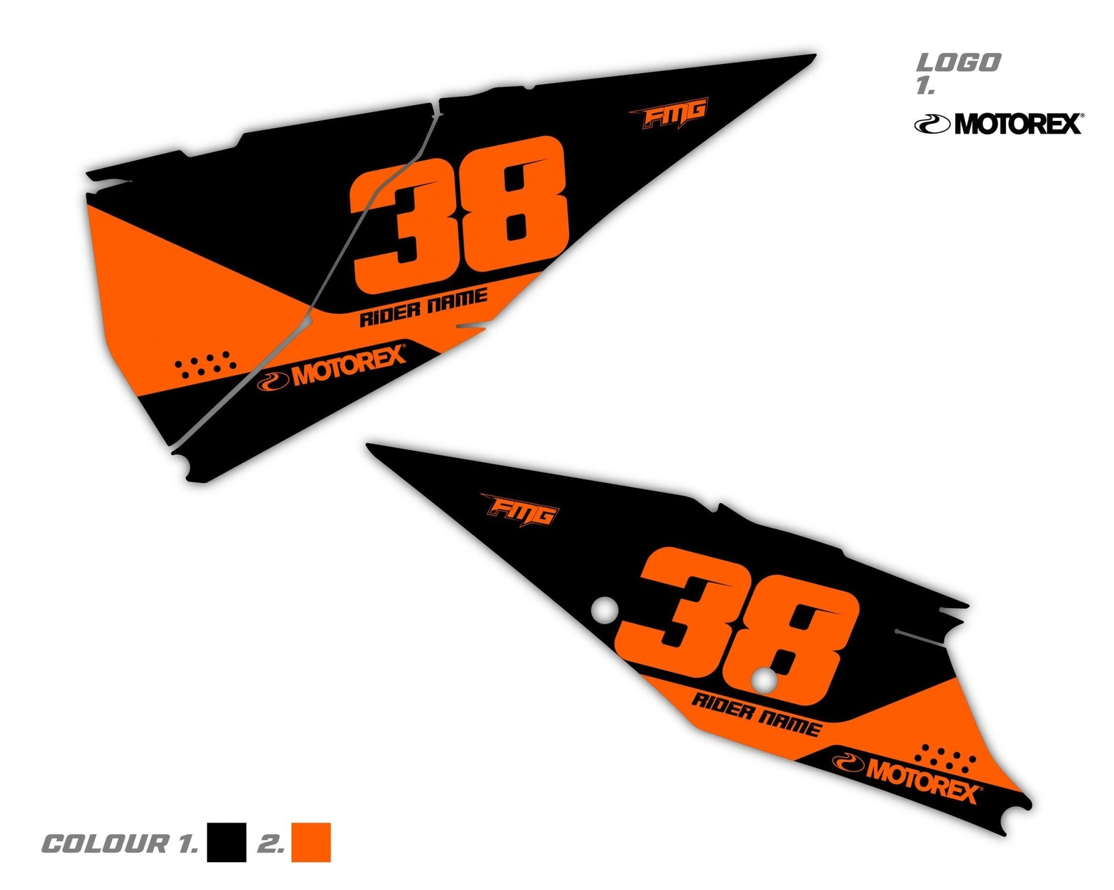 Custom Fits KTM Side Board Decals