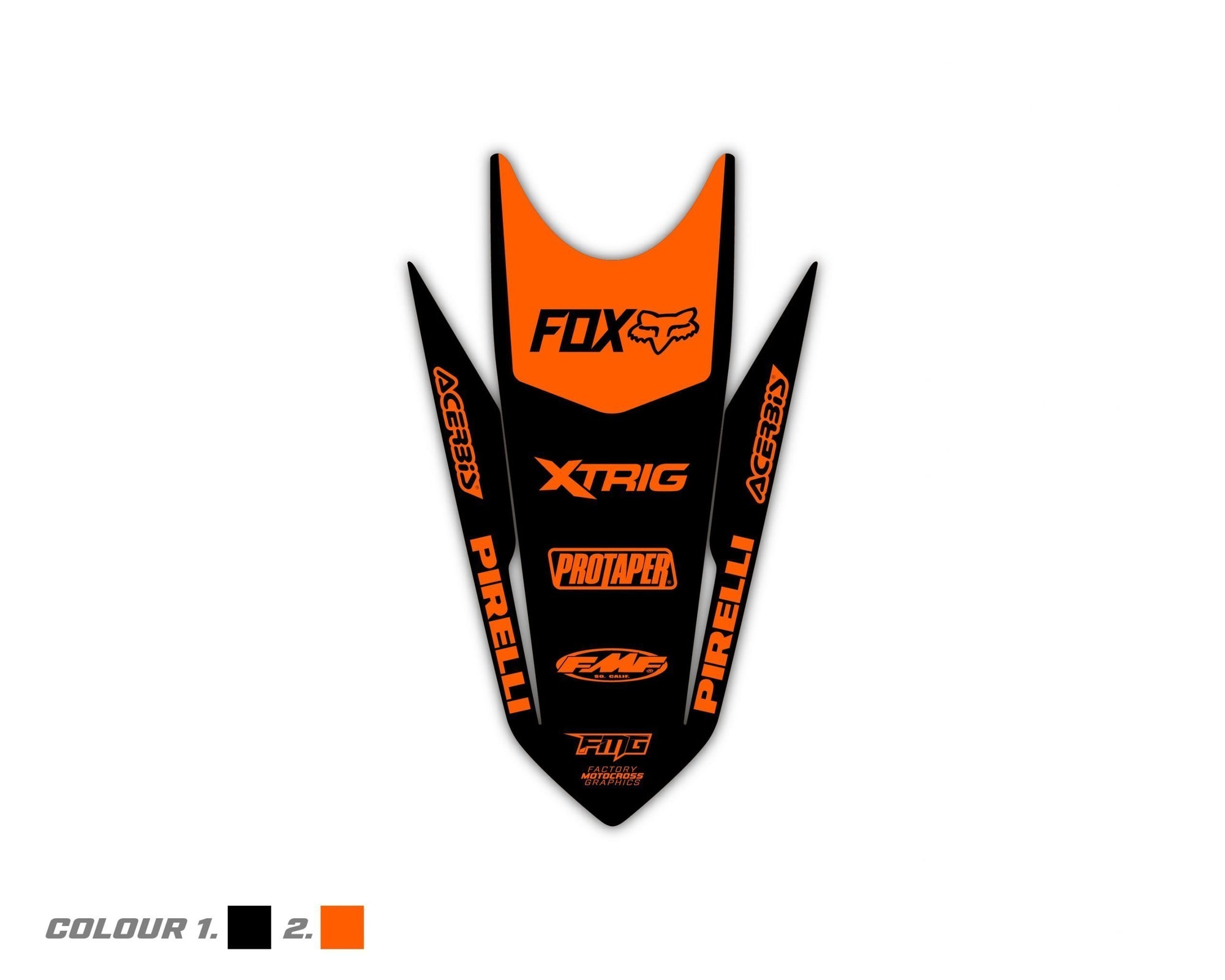 Custom KTM Rear Fender Graphics