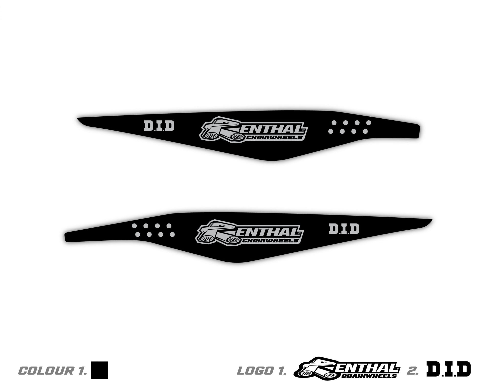 KTM Black Swing Arm Decals