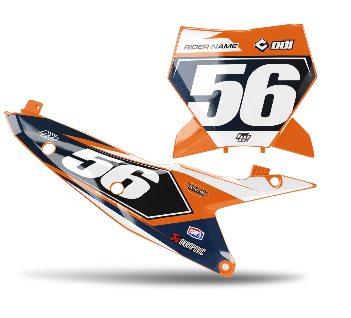 Fits KTM Fusion Blue &amp; Orange Factory Backgrounds