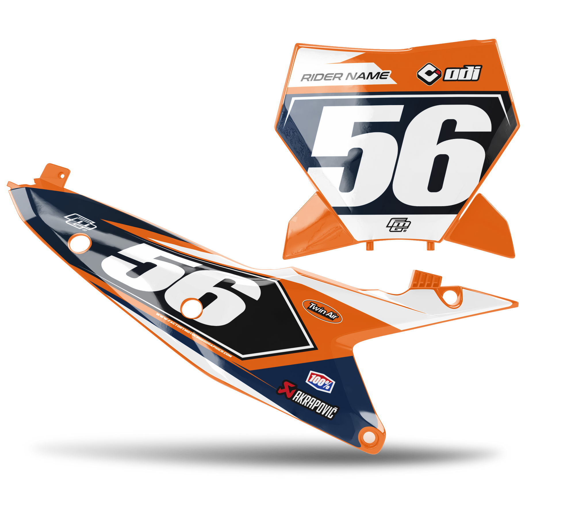 Fits KTM Fusion Blue & Orange Factory Backgrounds