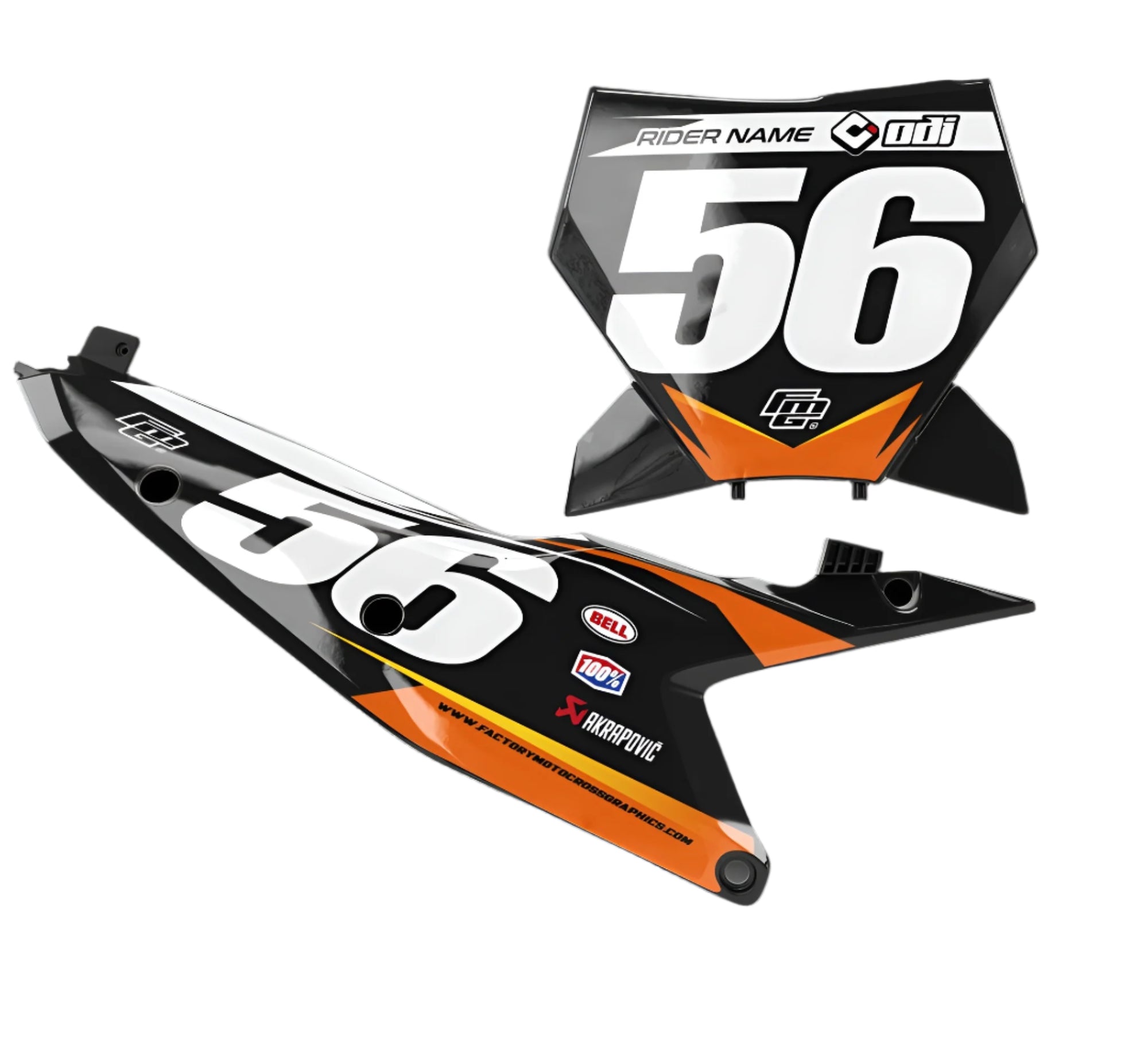 KTM 2025 SX / SXF / EXC / EXCF Fusion Triple Black Factory Backgrounds