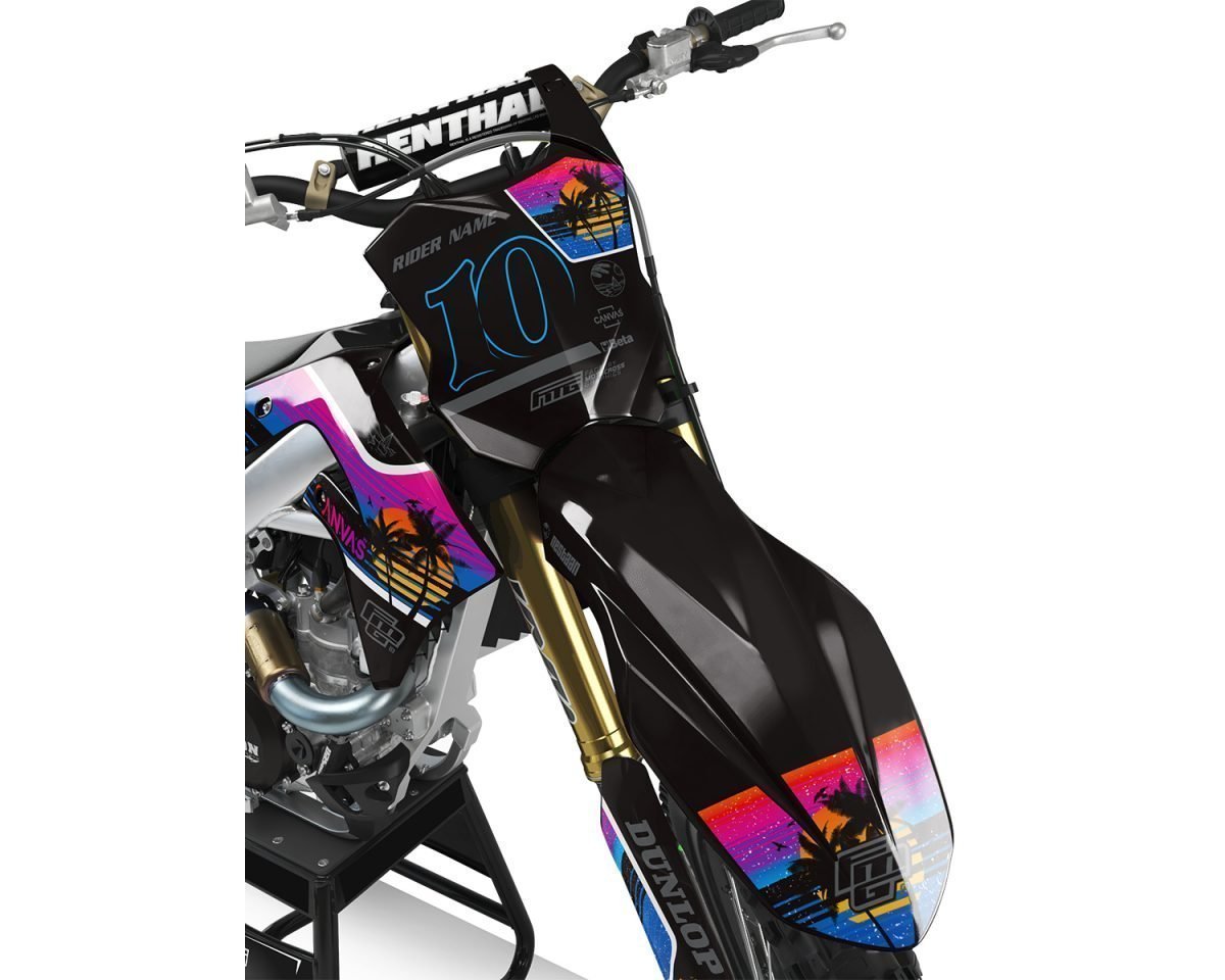 Kawasaki Black Galactic Graphics Kit