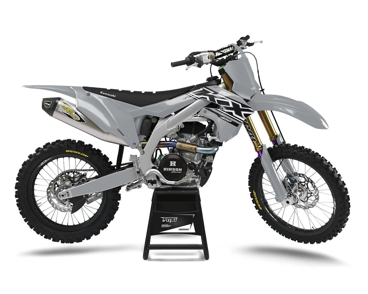 Grey Standard Kawasaki Factory Graphics