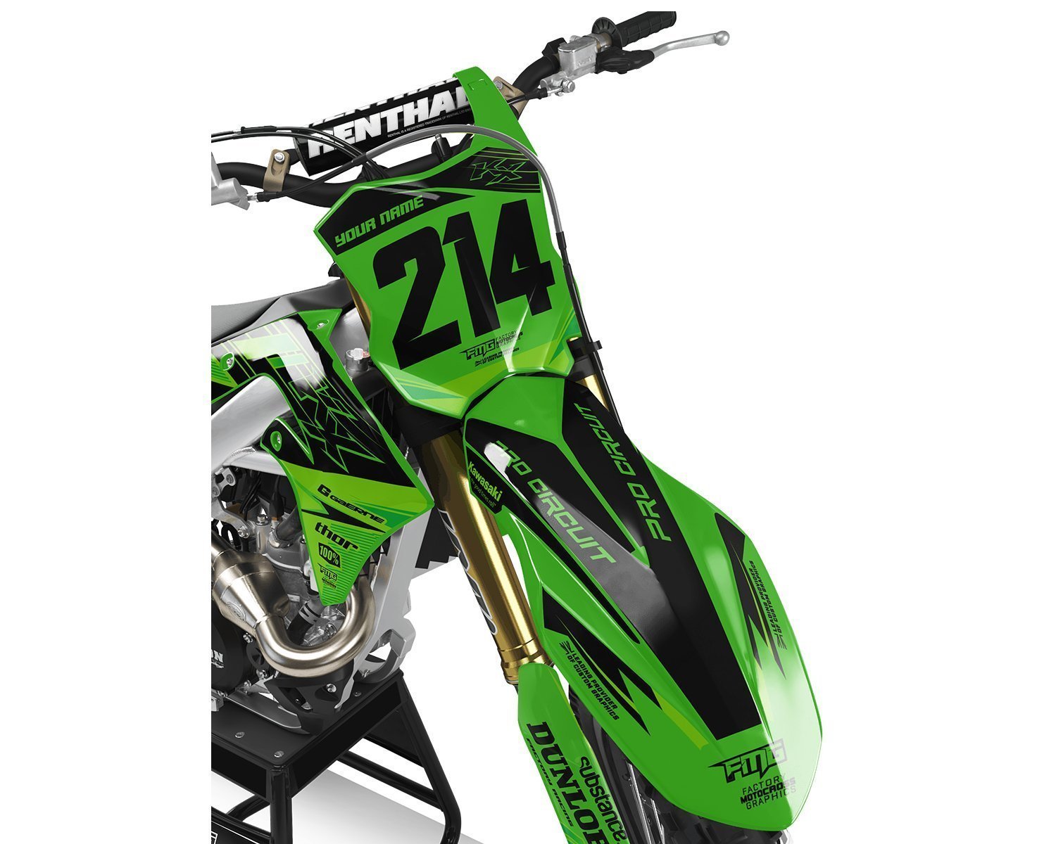 Kawasaki  Green Sector Graphics Kit