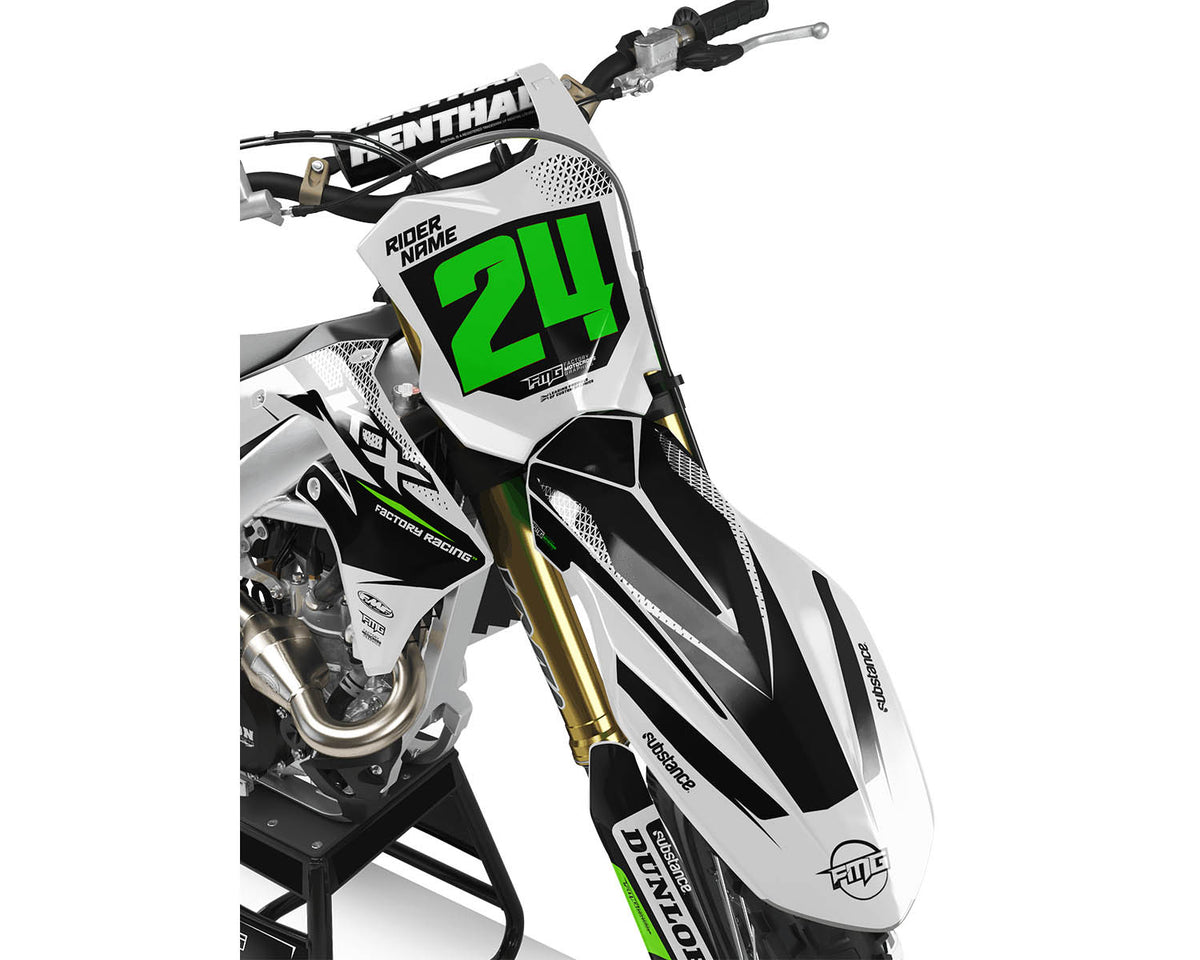 Kawasaki  White Syndicate Graphics Kit