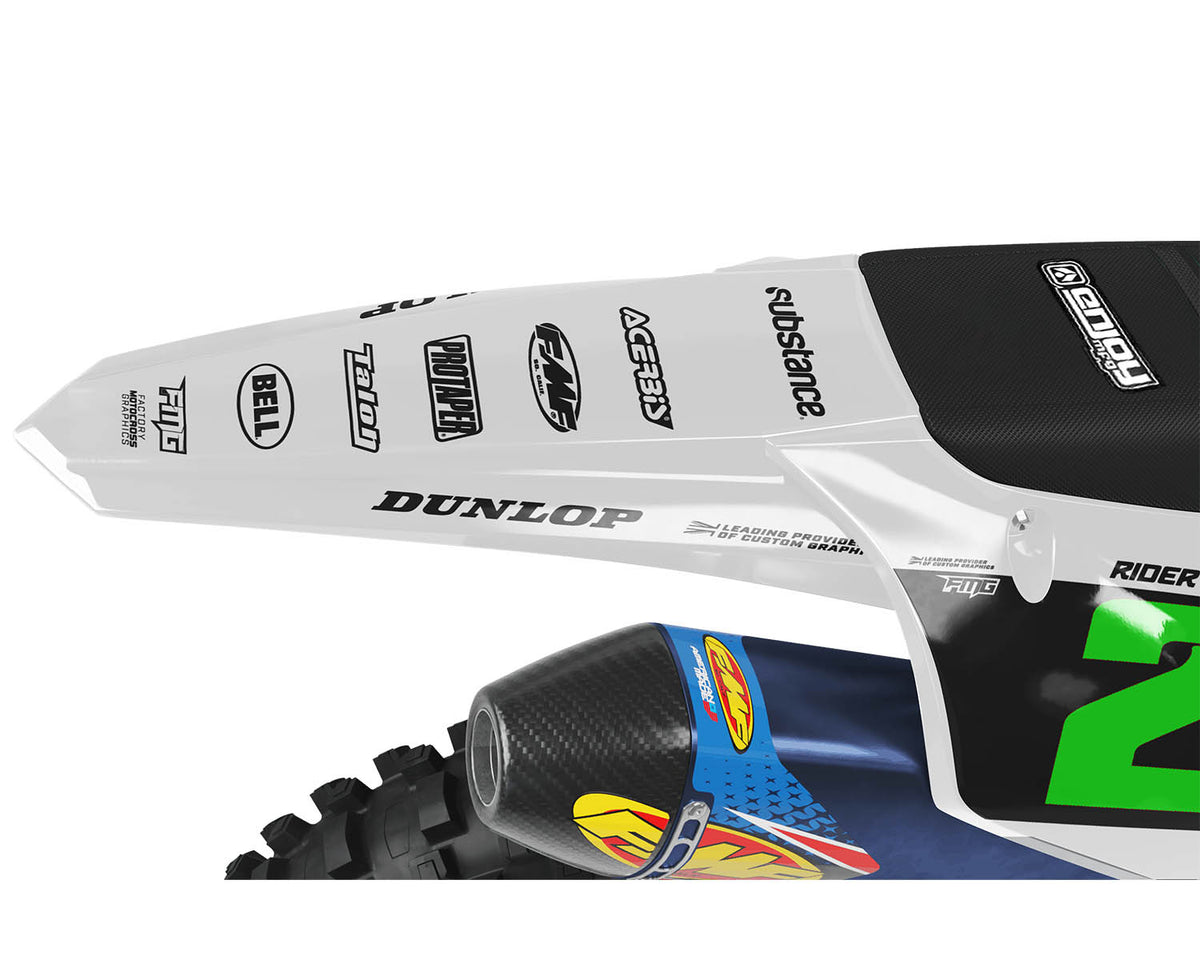 Kawasaki  White Syndicate Graphics Kit