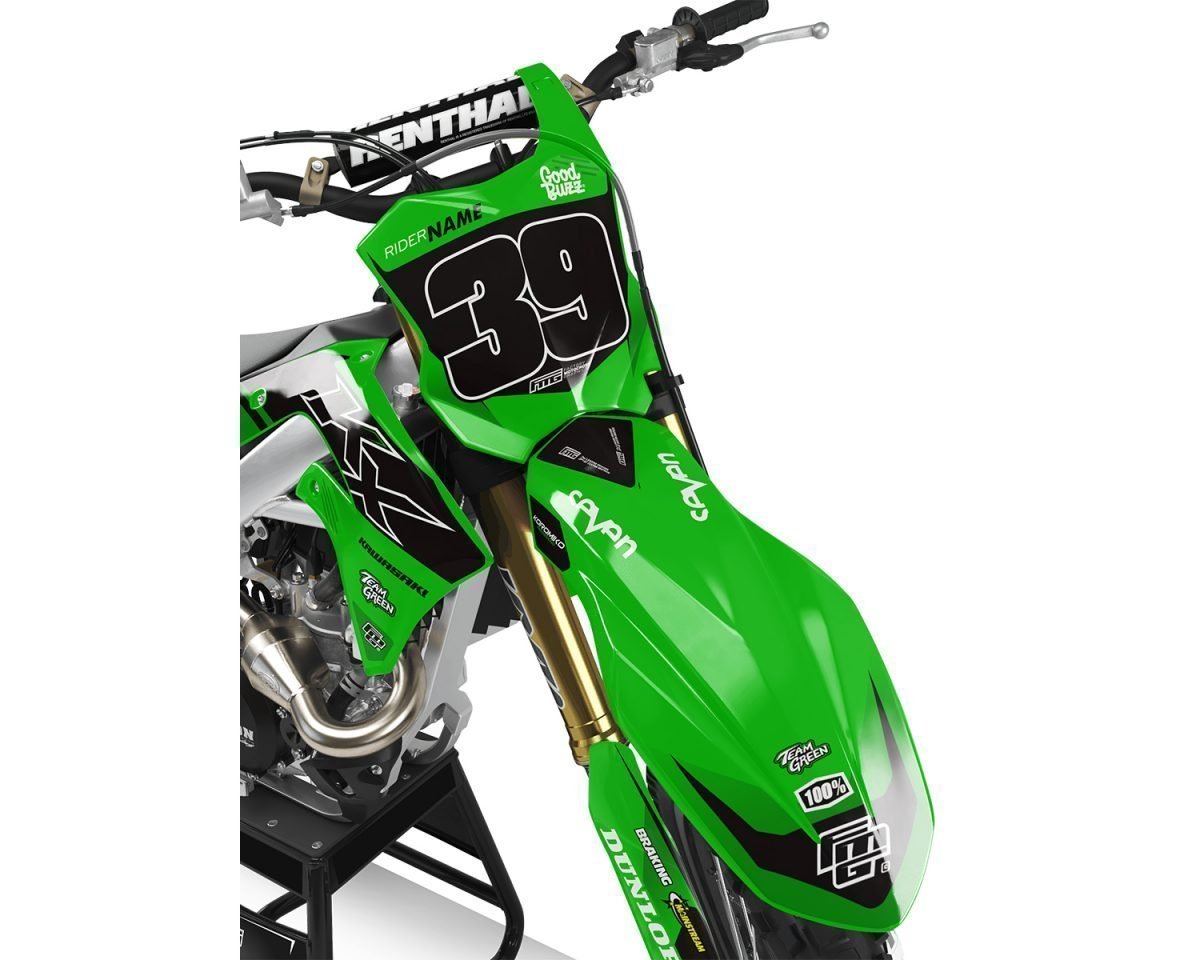 Custom Kawasaki KX85 KX100 KX112 Motocross Graphic Decals ...