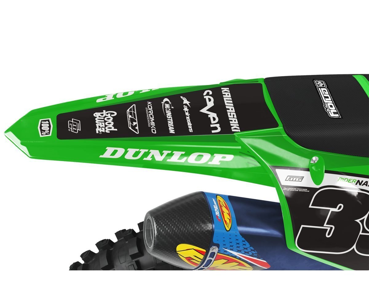 Custom Kawasaki KX85 KX100 KX112 Motocross Graphic Decals ...