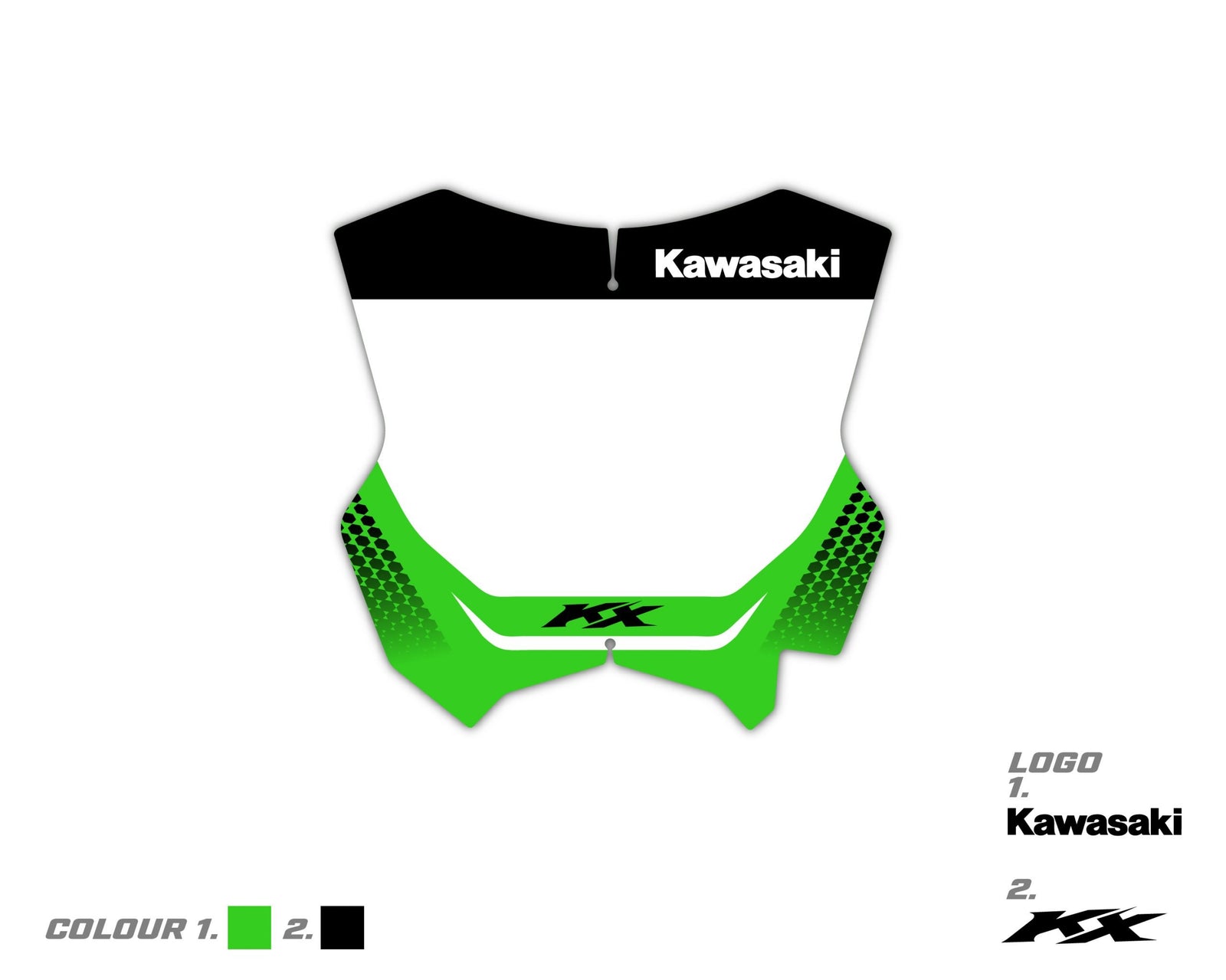 Custom Kawasaki Front Board Graphic