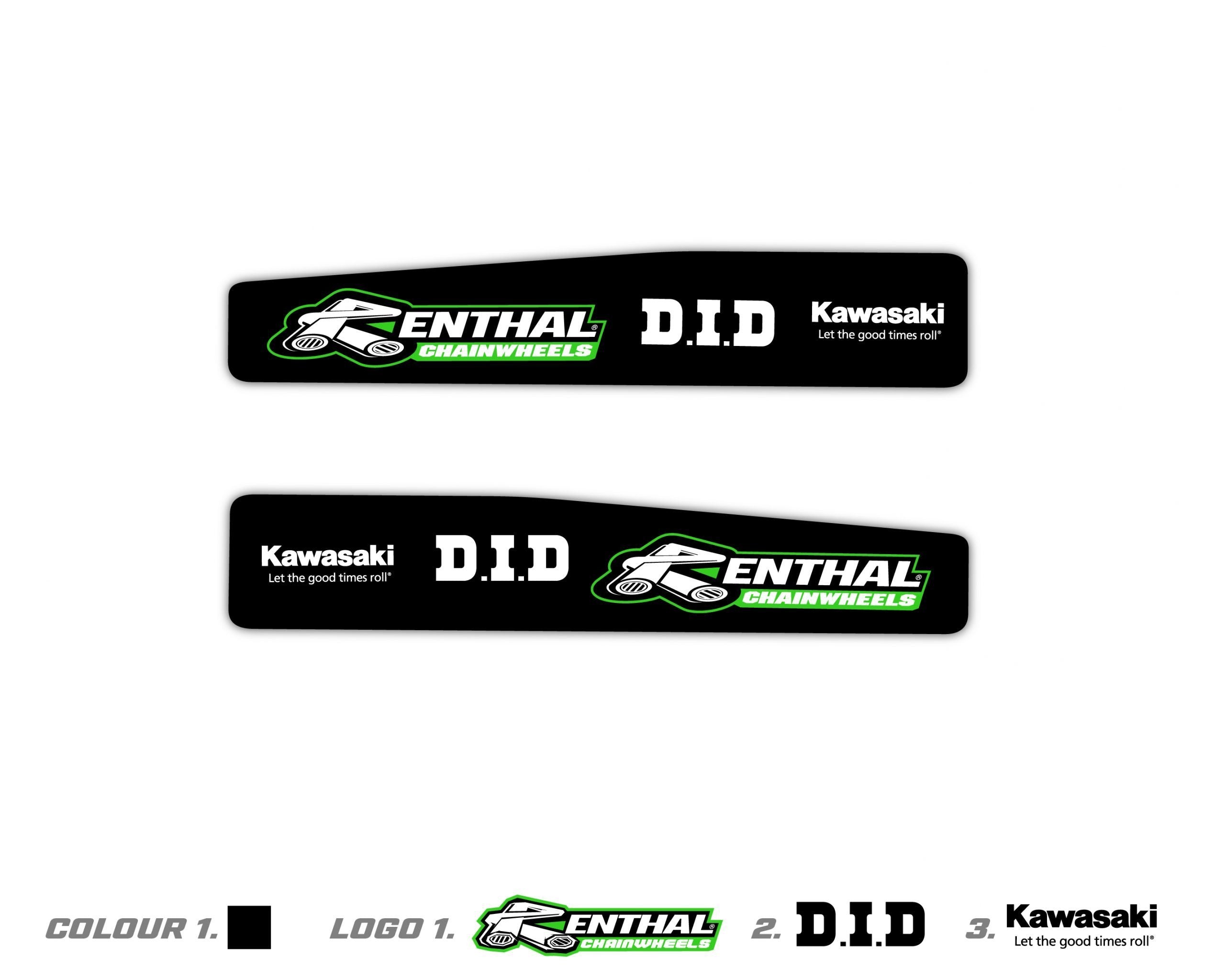 Kawasaki Individual Graphics - Factory Motocross Graphics
