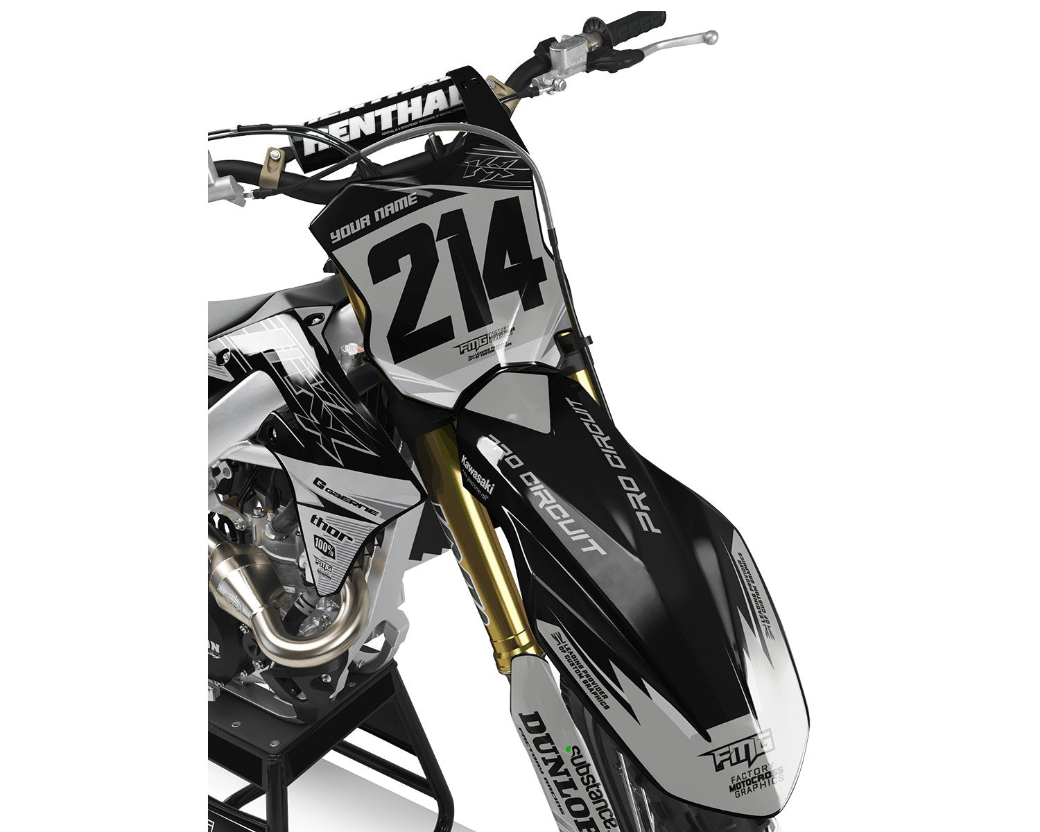Kawasaki  Grey Sector Graphics Kit