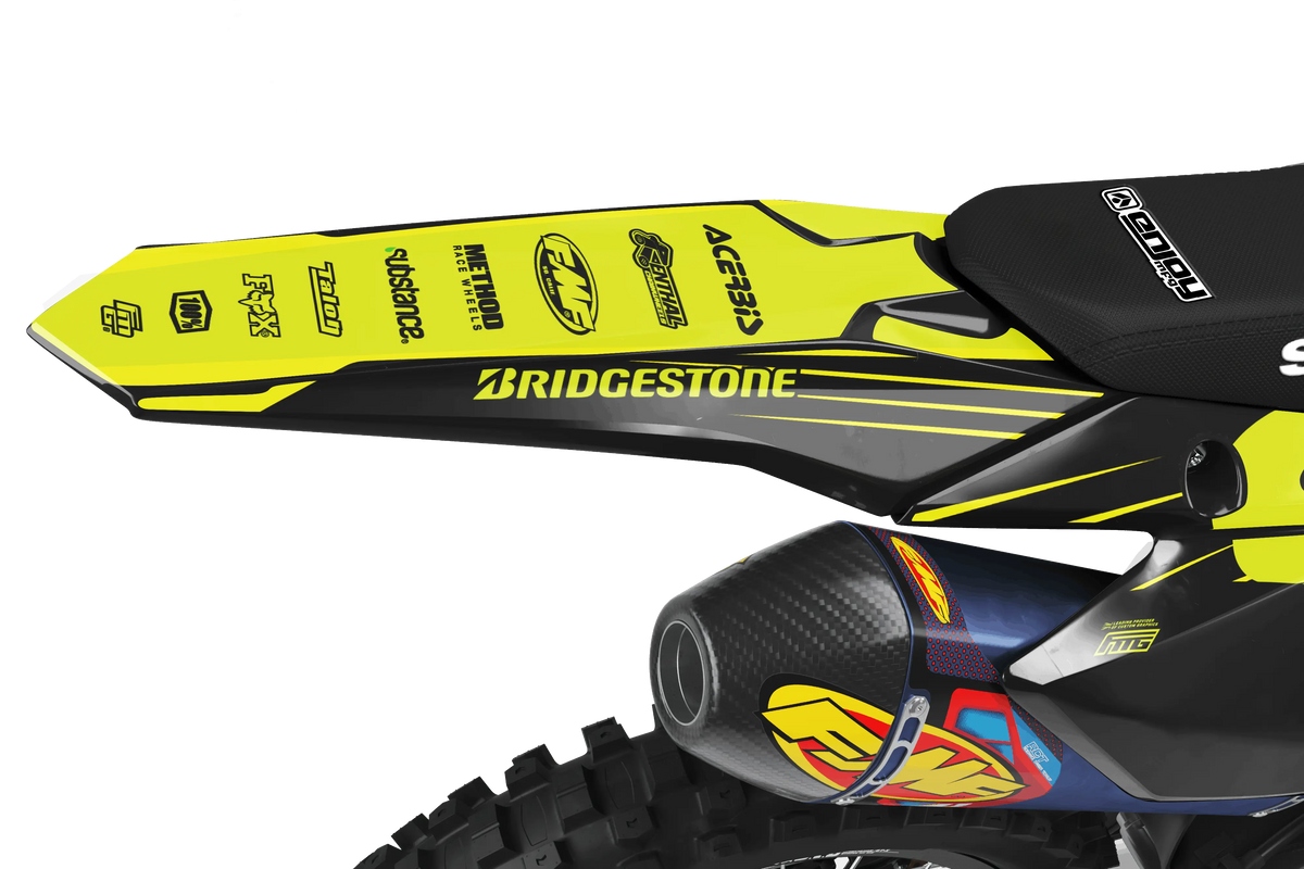 Suzuki Fluorescent FMG Graphics Kit