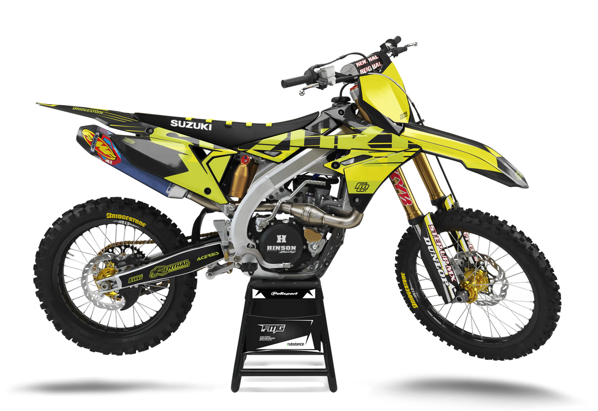 Suzuki Fluorescent FMG Graphics Kit
