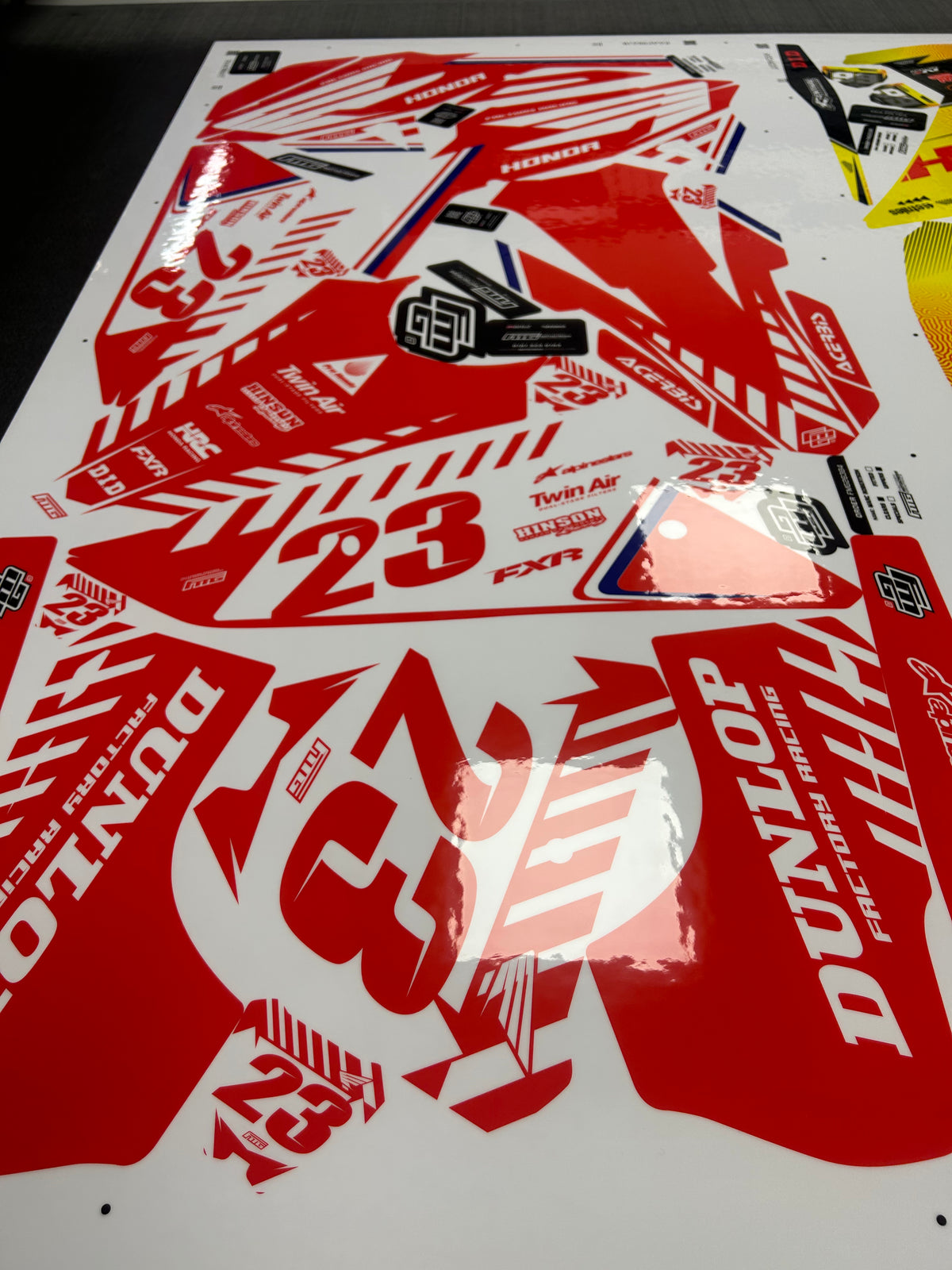 Honda CRF/CR Red Triumph Graphics Kit