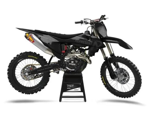 KTM SX / SXF Black on Black REPRESENT Owners Club Graphics Kit