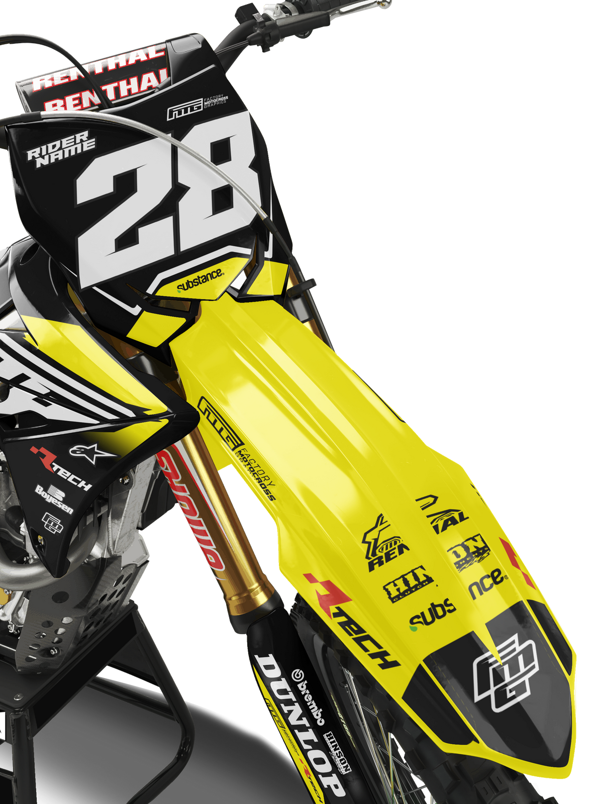 Suzuki Hybrid Factory Graphics Kit