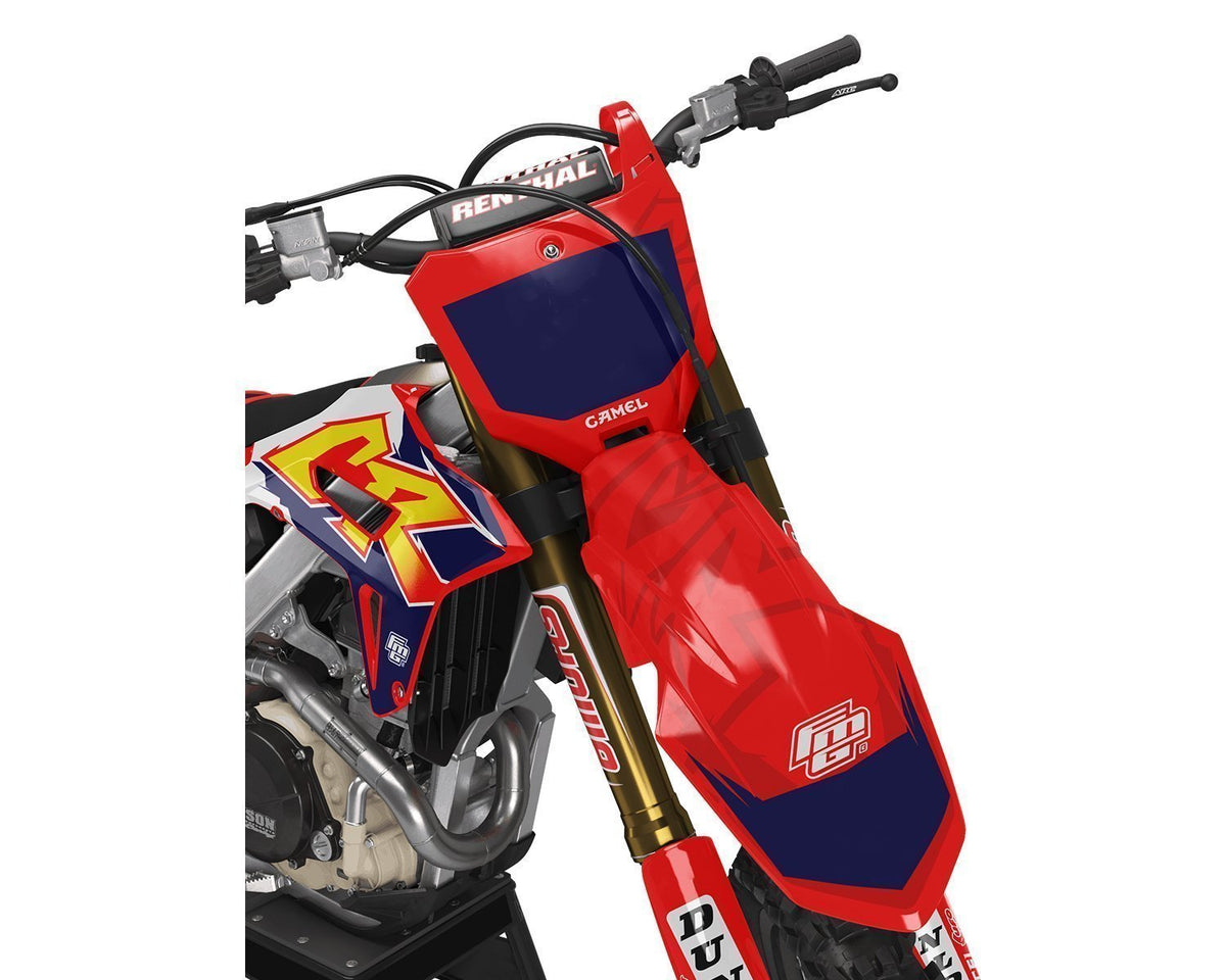 Honda CRF/CR Classic Retro Navy Graphics Kit
