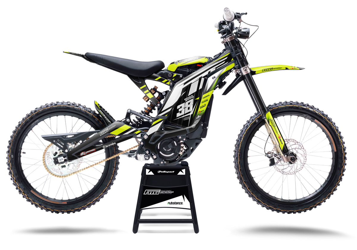 Surron Hybrid Yellow Factory Graphics Kit