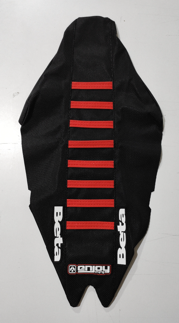Enjoy Beta Black Red Ribbed Seat Cover