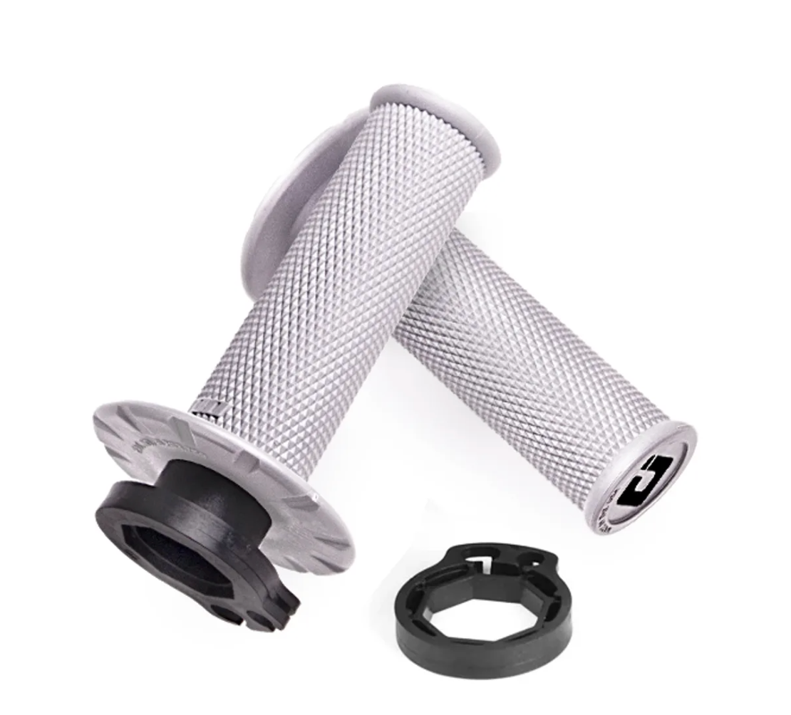 ODI Half-Waffle Lock-On Grip Set White