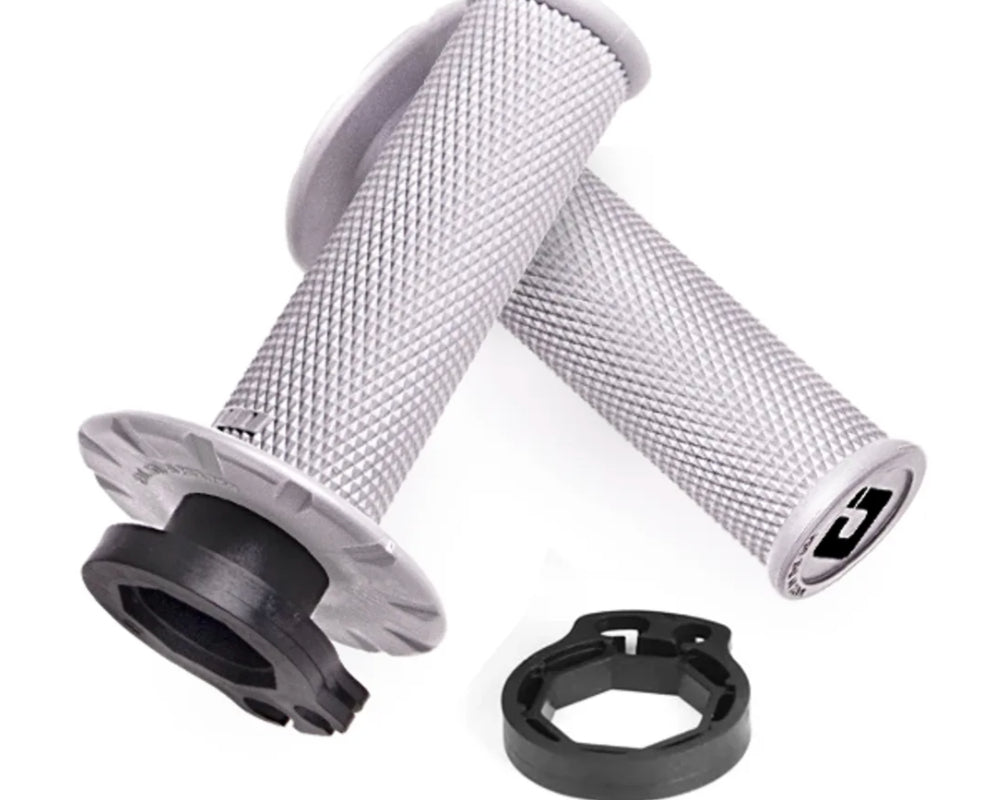 ODI Half-Waffle Lock-On Grip Set White