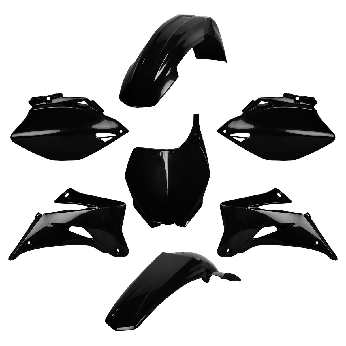 Standard Plastic Kit Yamaha Black YZF 250/450 (2006-09)