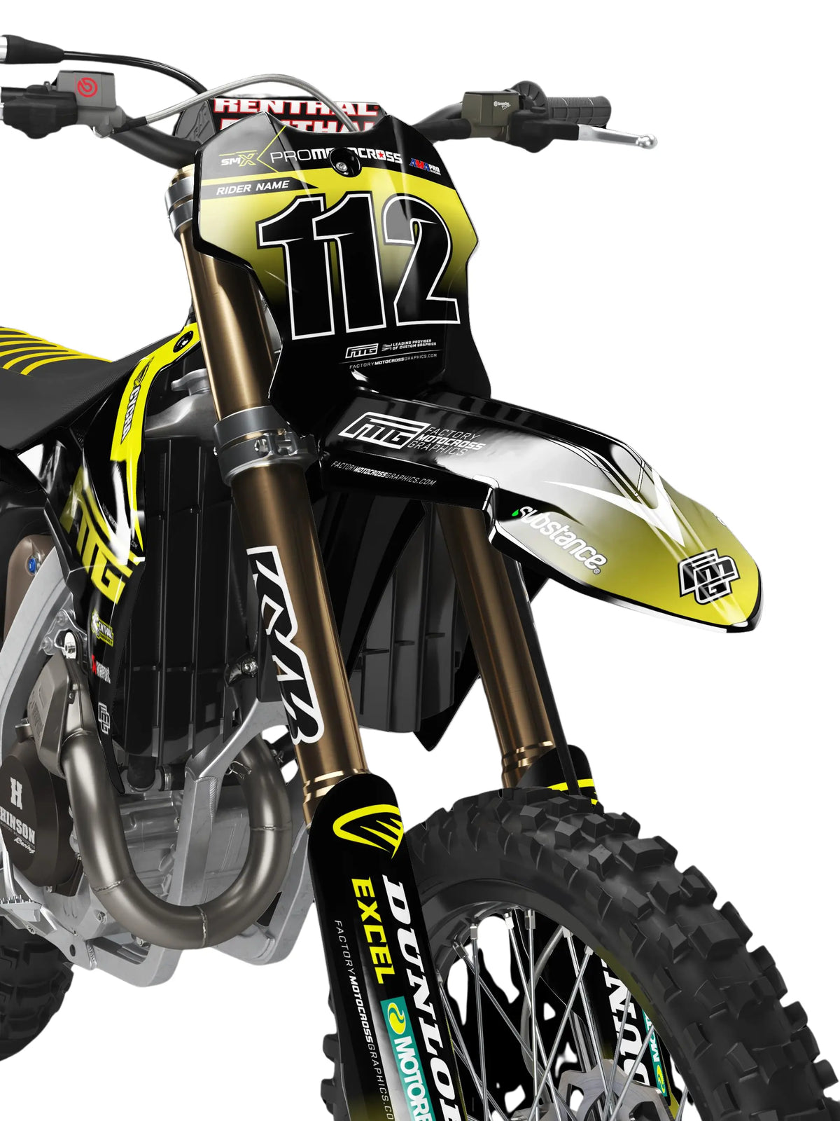 Triumph black stealth graphics kit