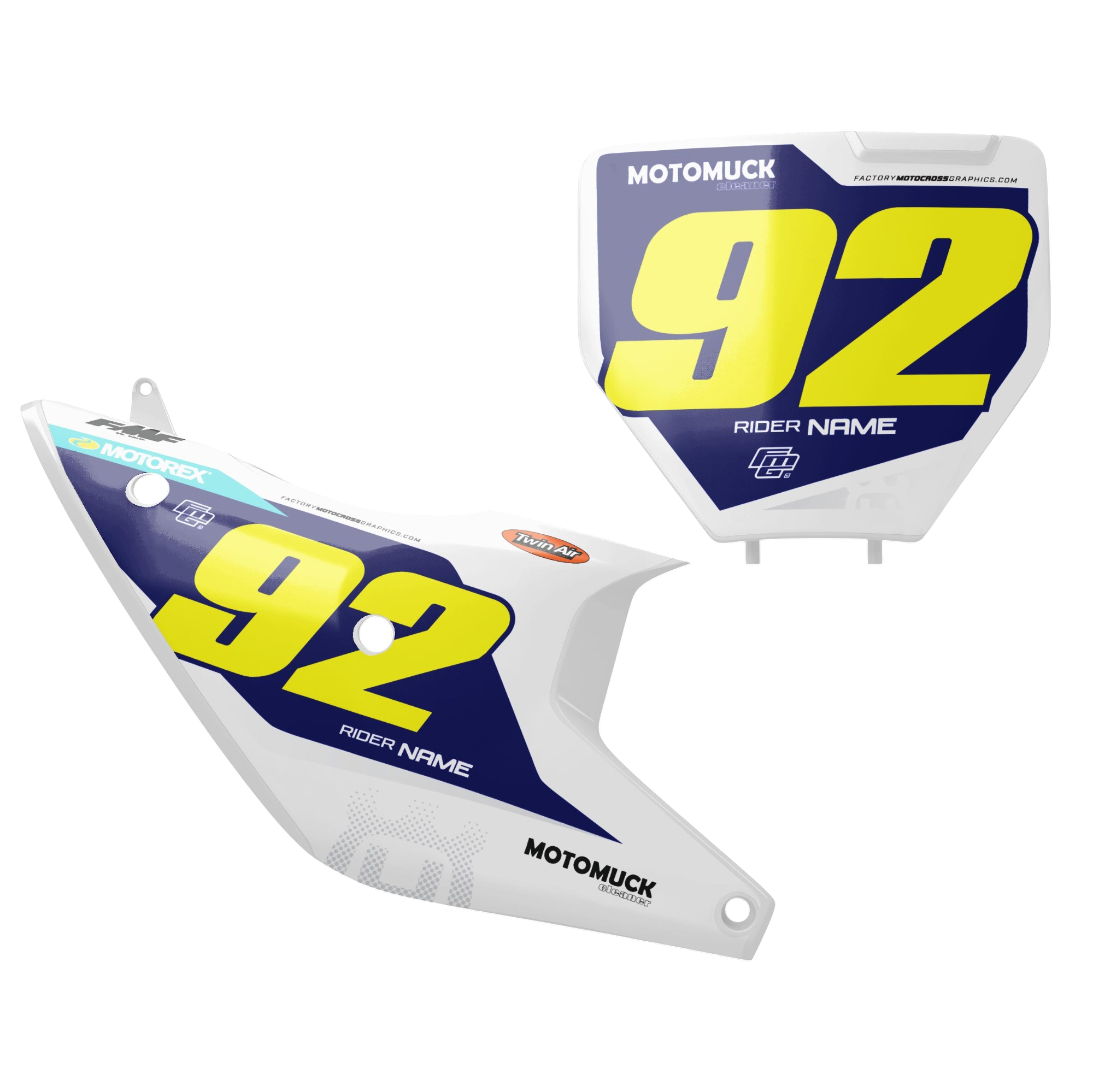 HUSQVARNA 2025 TC / FE Arcane White Backgrounds Factory Motocross Graphics