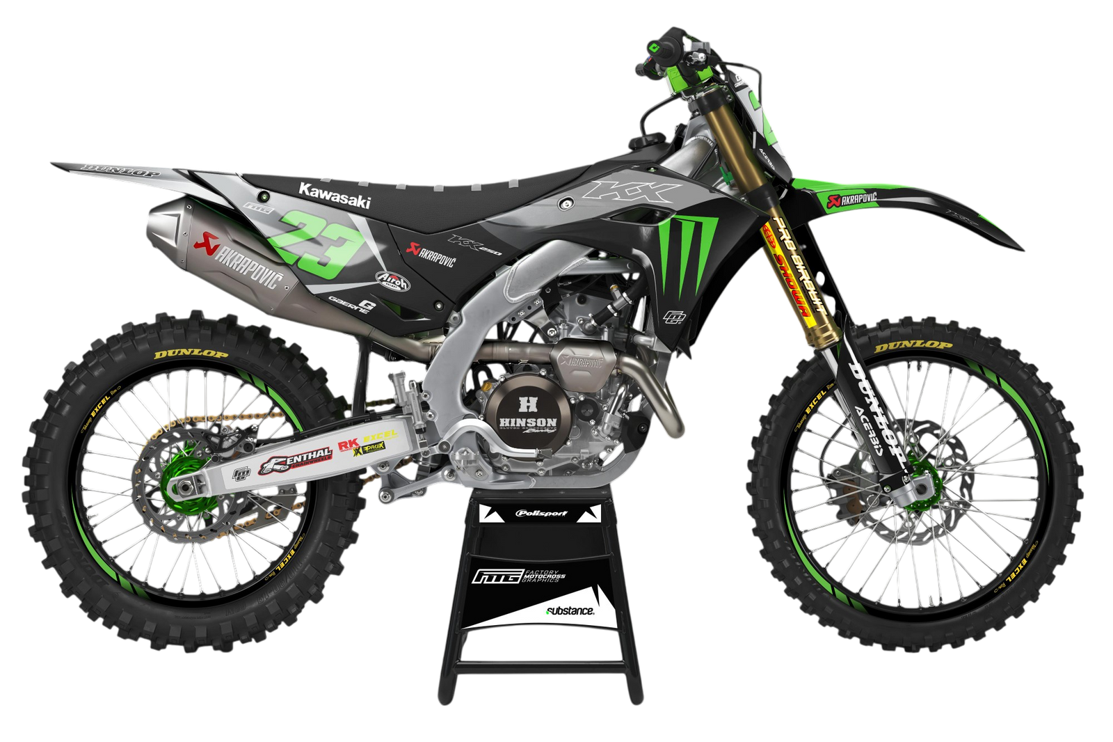 KAWASAKI Monster Rep GRAPHICS KIT