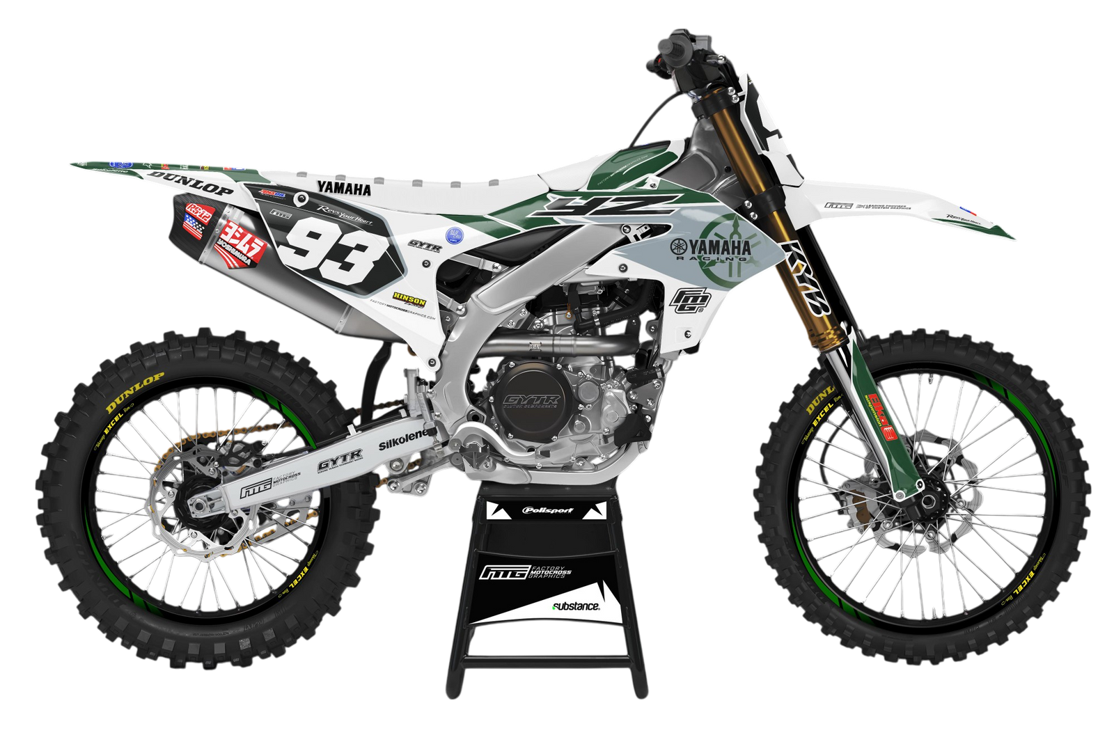 British Racing Green GYTR Yamaha GRAPHICS KIT.