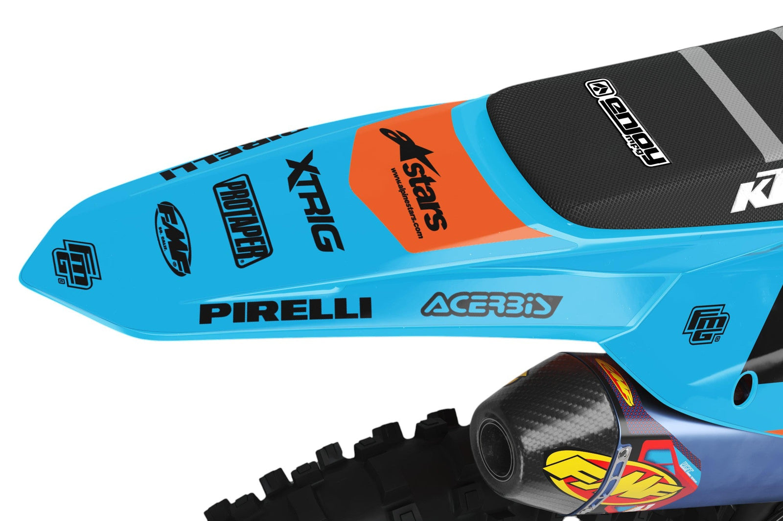 Fits KTM VOLTA BLUE & ORANGE GRAPHICS KIT