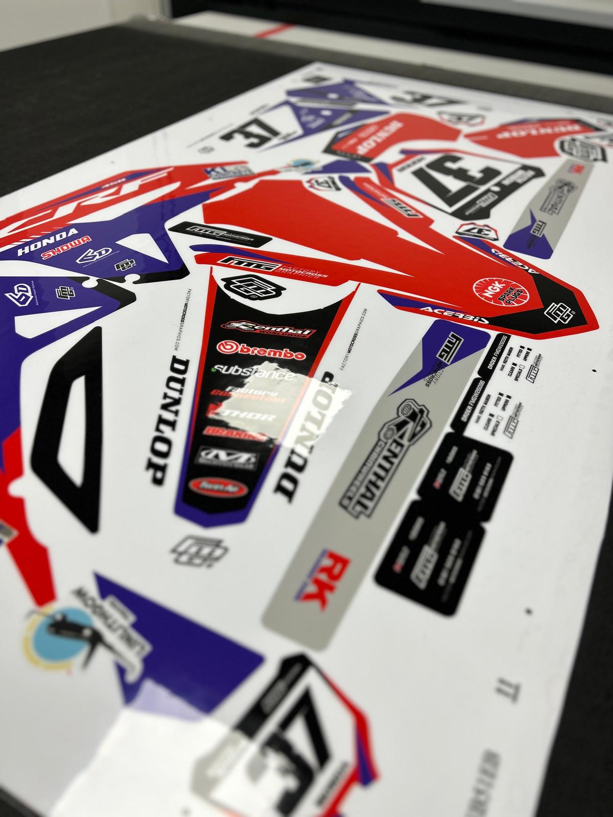Honda CRF/CR Concept Factory Graphics Kit