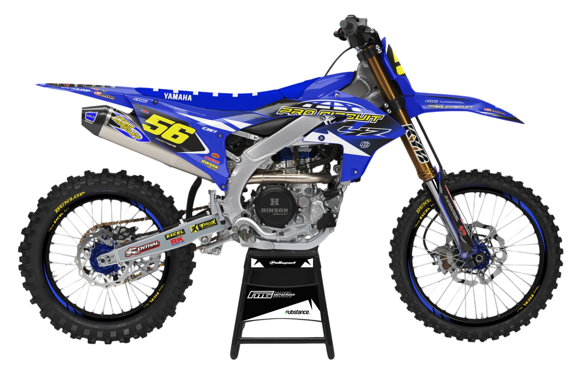 Yamaha YZF/YZ Pro Circuit Factory Graphics