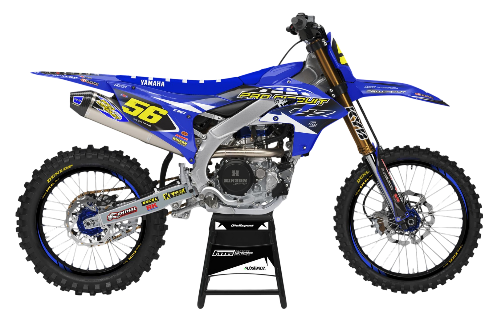 Yamaha YZF/YZ Pro Circuit Factory Graphics