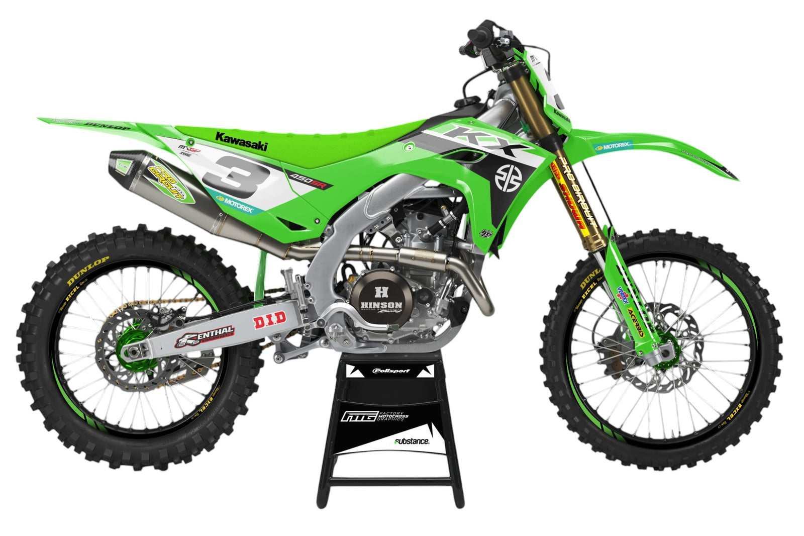 Kawasaki KXF/KX MXGP Edition Graphics Kit