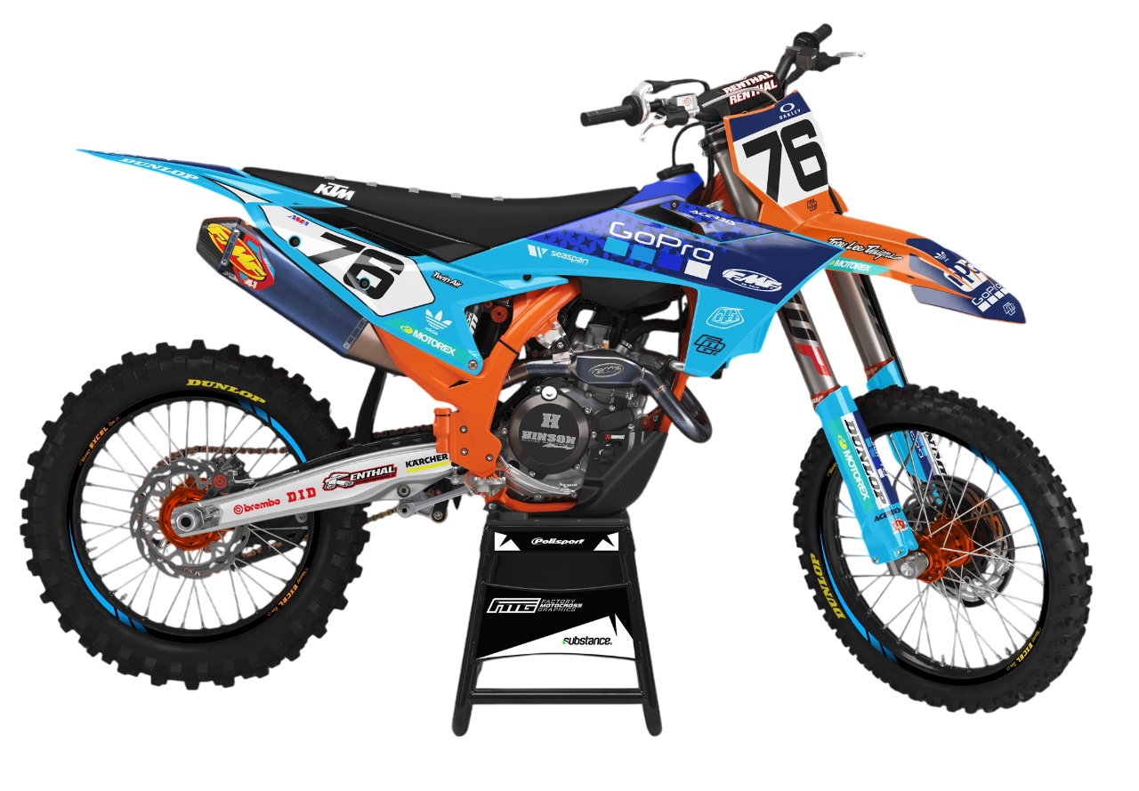 KTM SX / SXF Blue TLD Graphics Kit