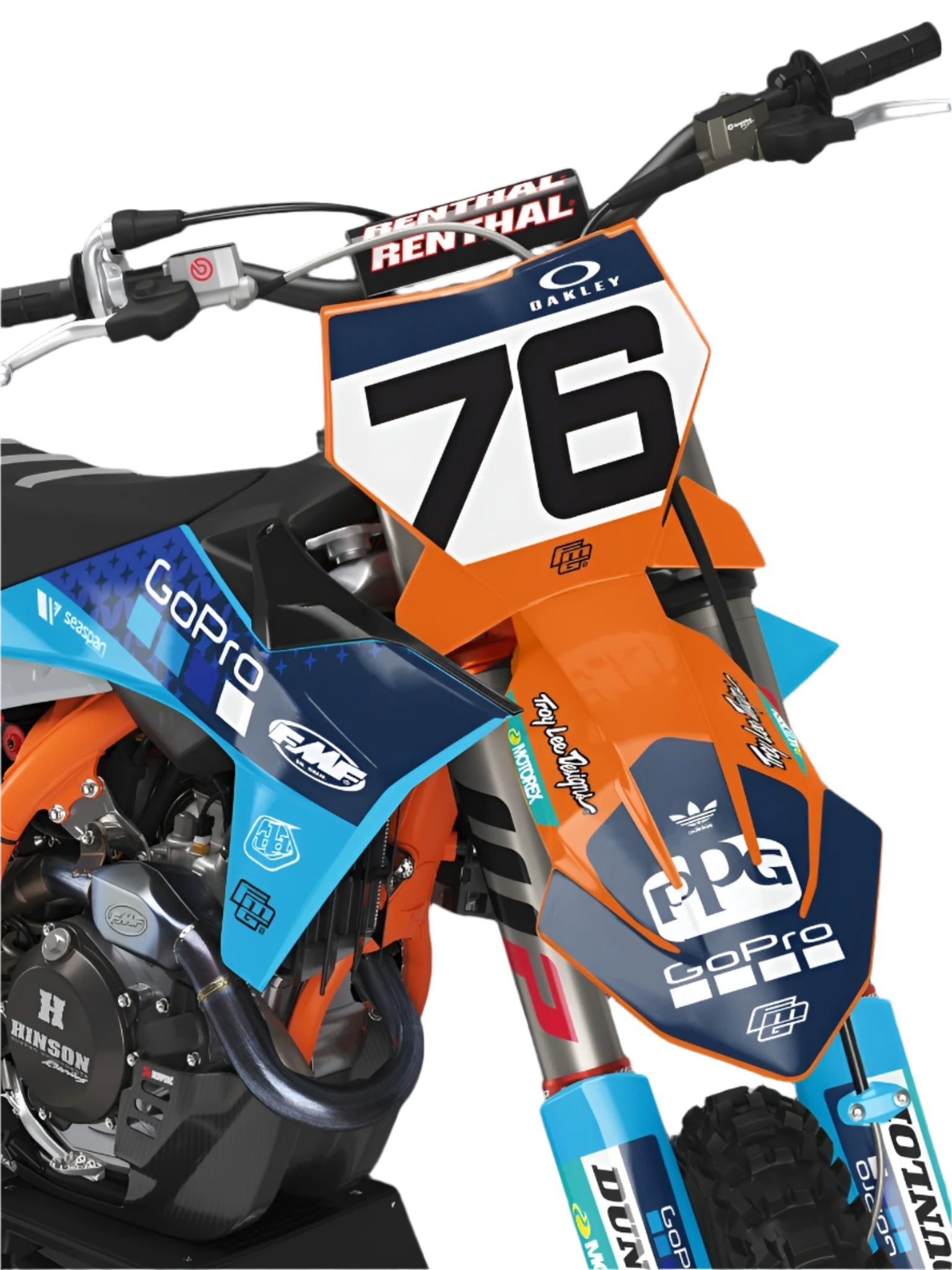 Fits KTM SX / SXF Blue TLD Graphics Kit
