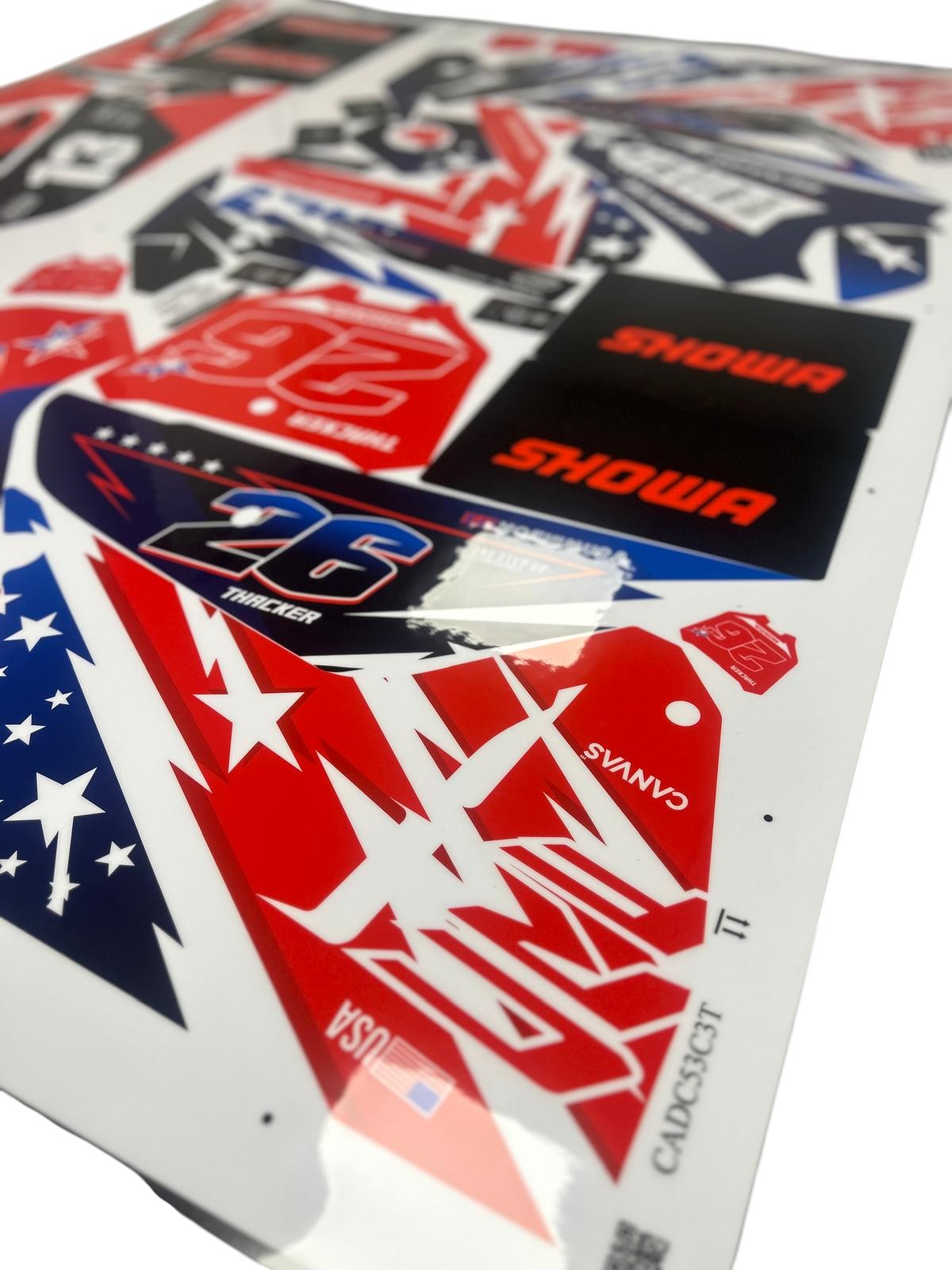 Honda CRF/CR USA Flag Graphics Kit