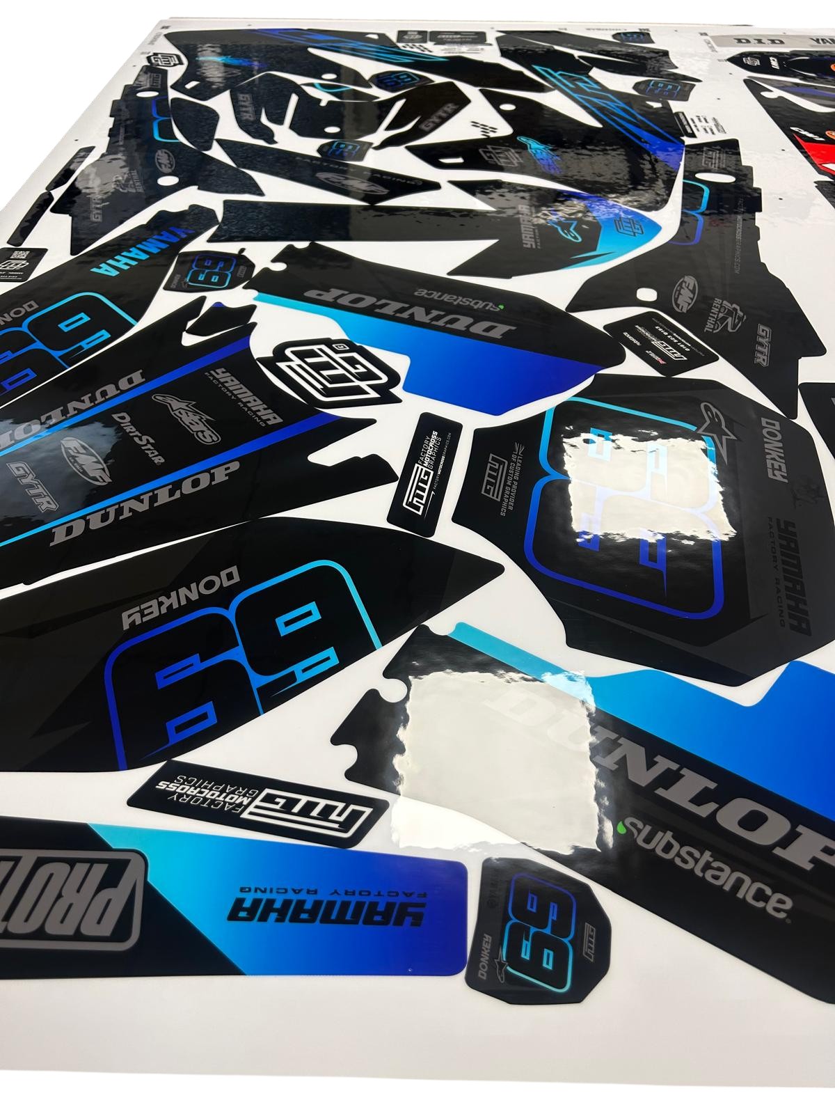 Yamaha YZF/YZ Black Stealth Graphics Kit