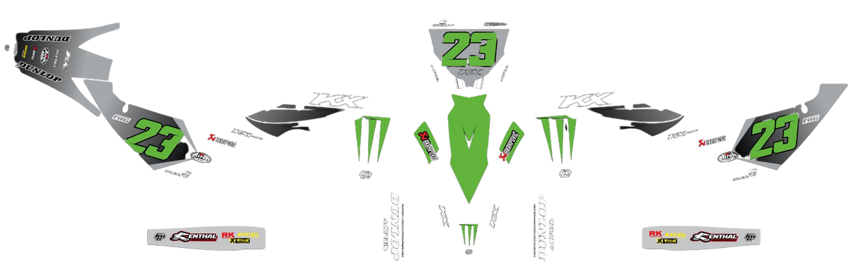 KAWASAKI Monster Rep GRAPHICS KIT