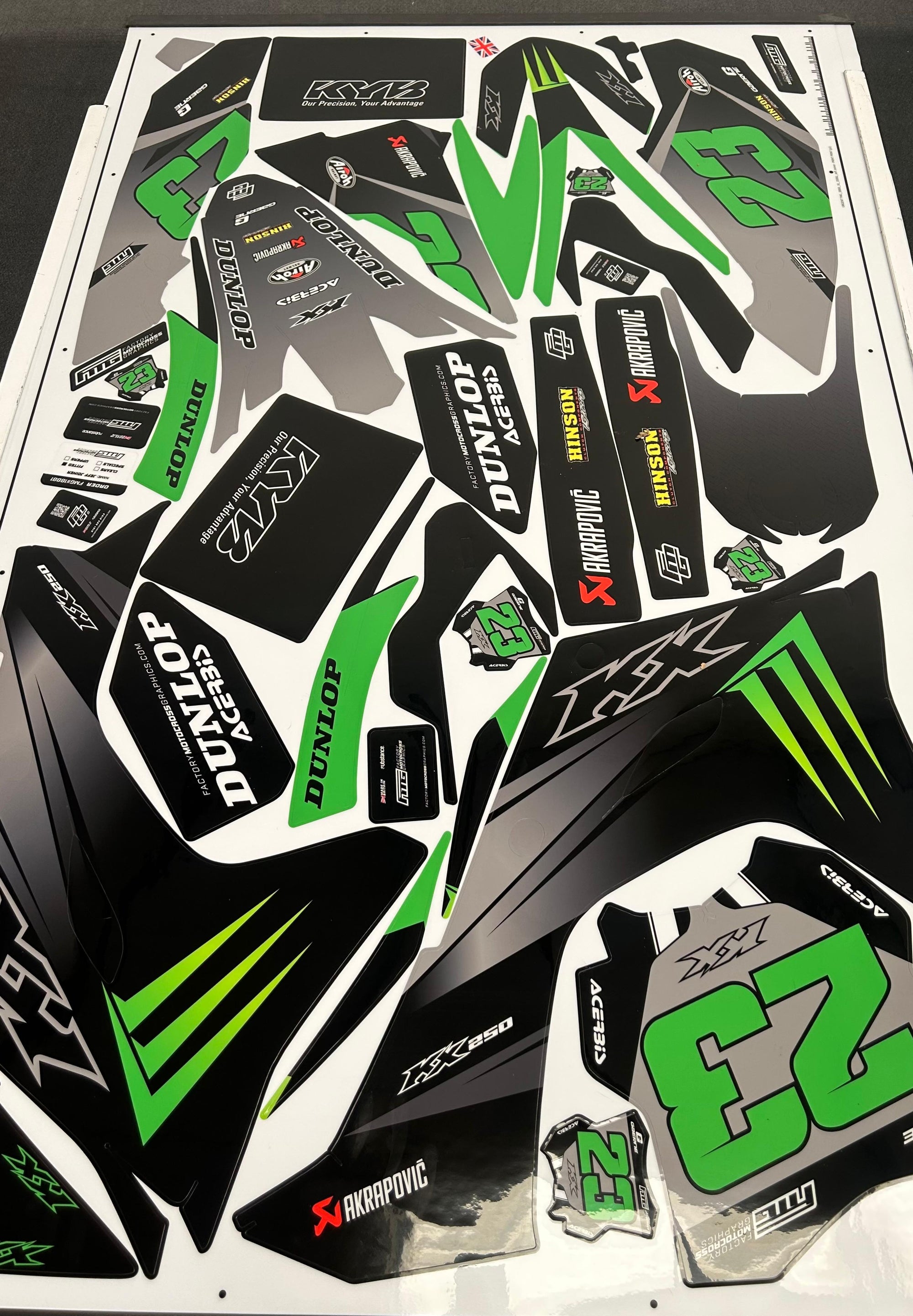 KAWASAKI KXF / KX Monster Rep GRAPHICS KIT Factory Motocross Graphics