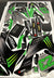 KAWASAKI KXF / KX Monster Rep GRAPHICS KIT Factory Motocross Graphics