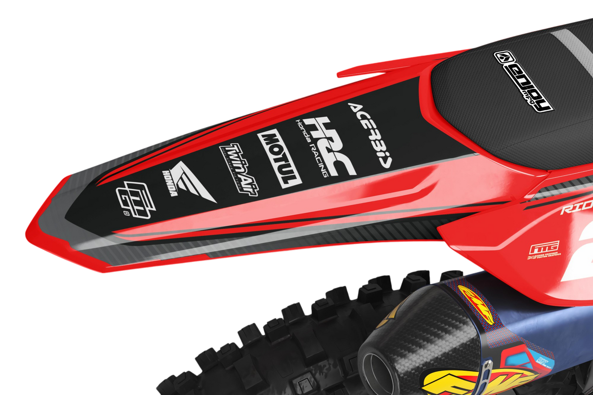 HONDA CRE/CR RED CARBON GRAPHICS KIT