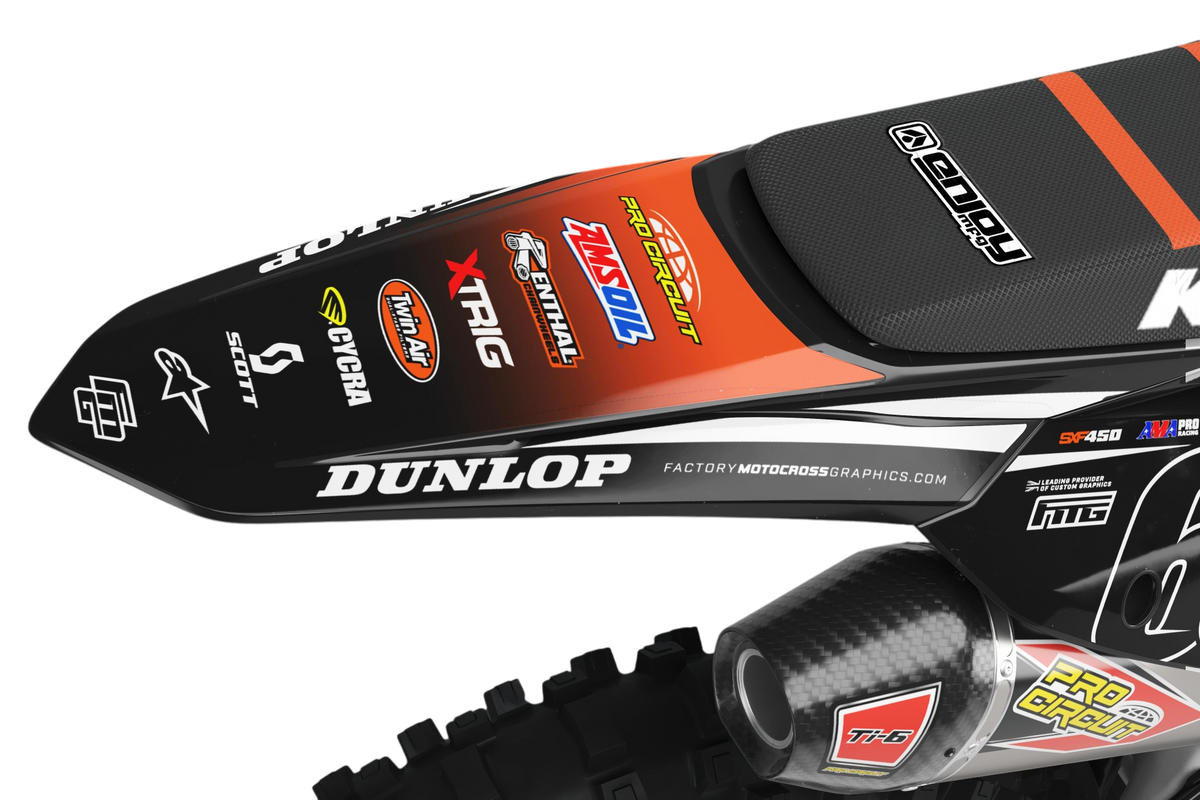 Geschikt voor KTM Team FMG Black Graphics Kit.